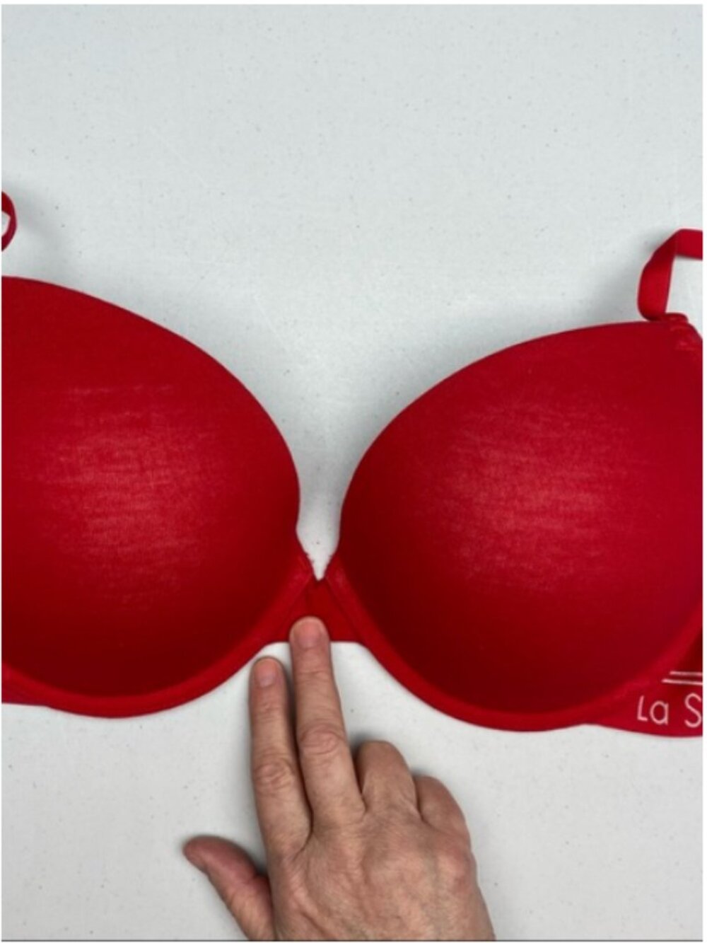 LS RED "Remix" Cotton Push-up, 38D. *P1024